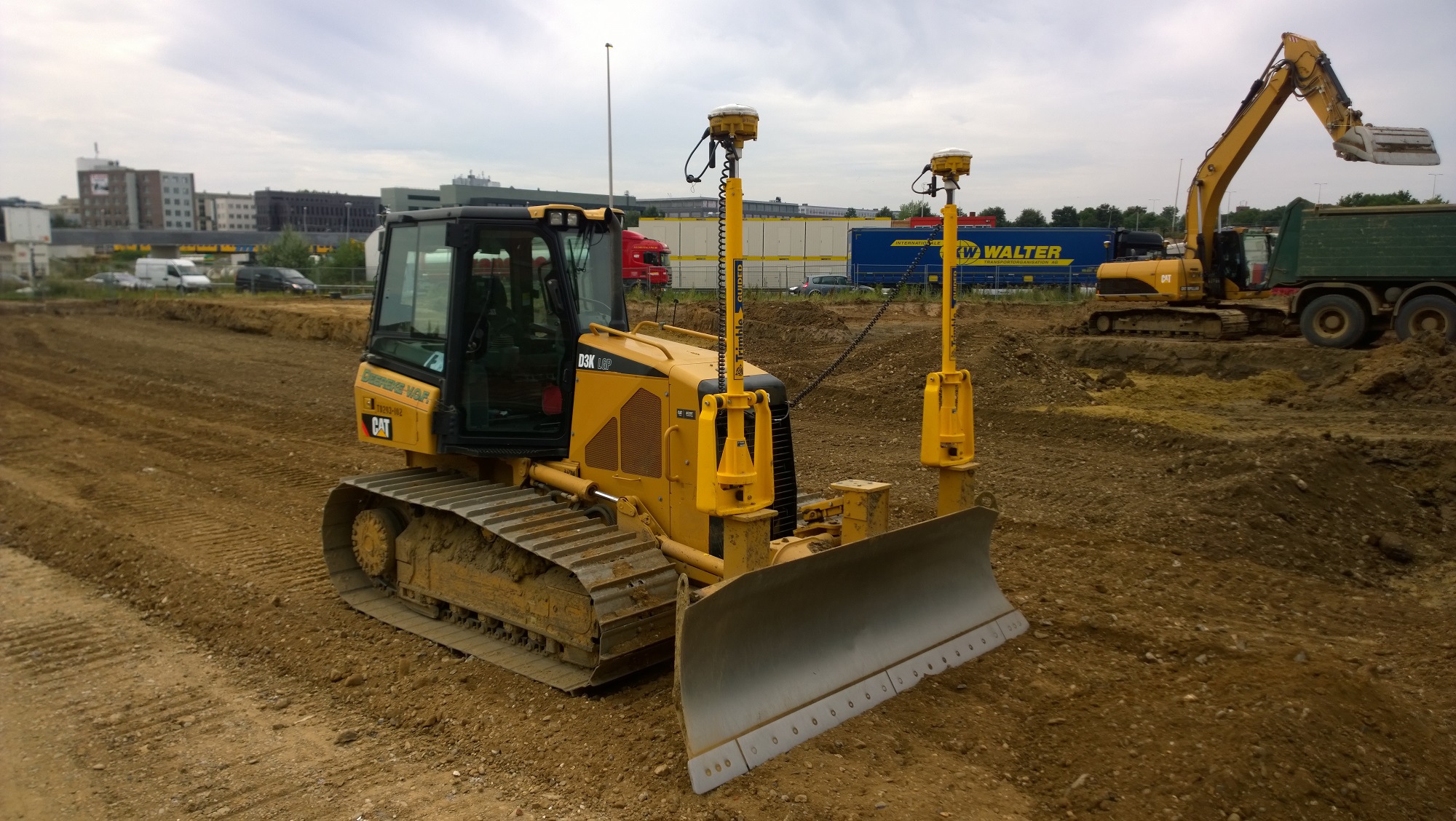 Deereke Bulldozer D3K, GPS en lasergestuurd